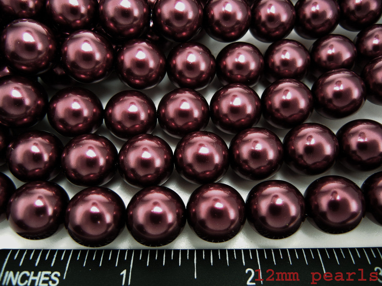 Czech Round Glass Imitation Pearls Royal Purple Pearl color 2mm 6mm 8mm 10mm