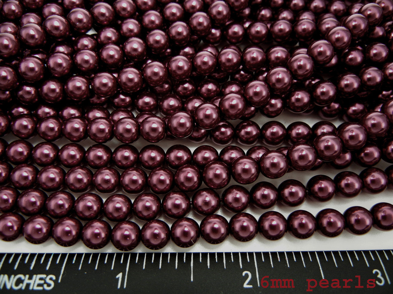 Czech Round Glass Imitation Pearls Royal Purple Pearl color 2mm 6mm 8mm 10mm