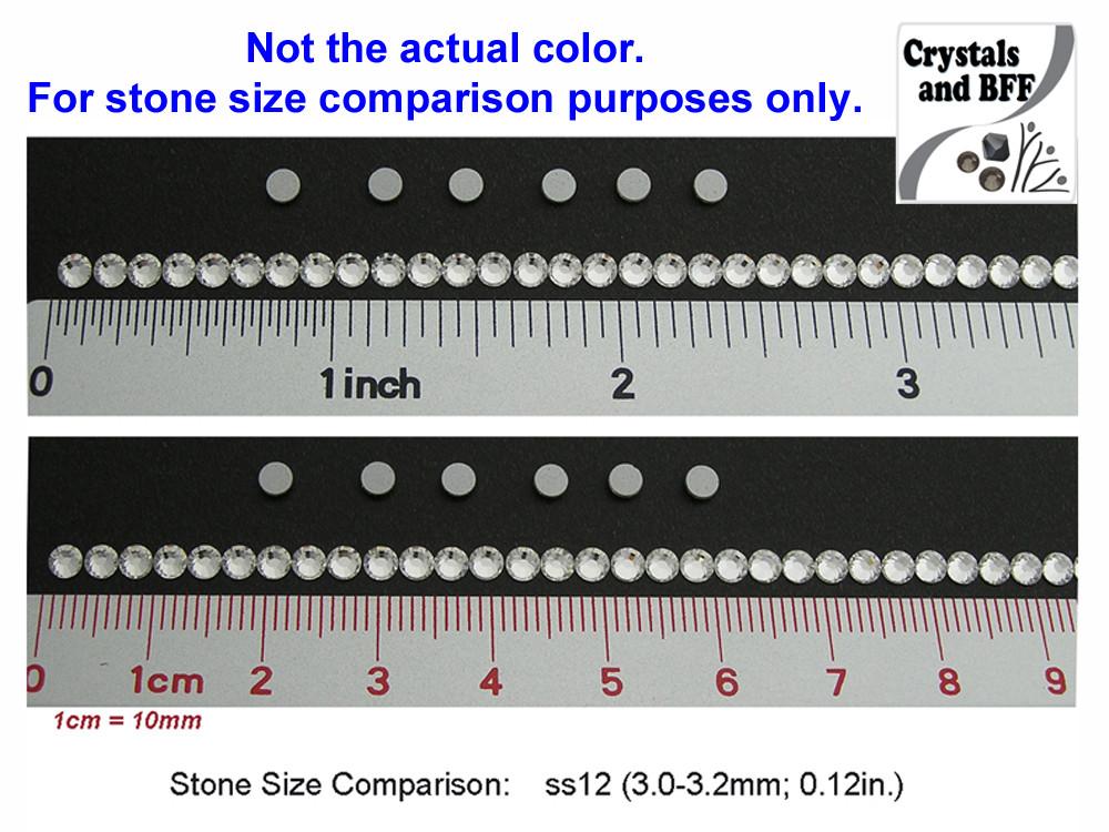 Crystal Starlight Gold Preciosa VIVA or MAXIMA Chaton Roses (Rhinestone Flatbacks) Genuine Czech Crystals clear golden coated
