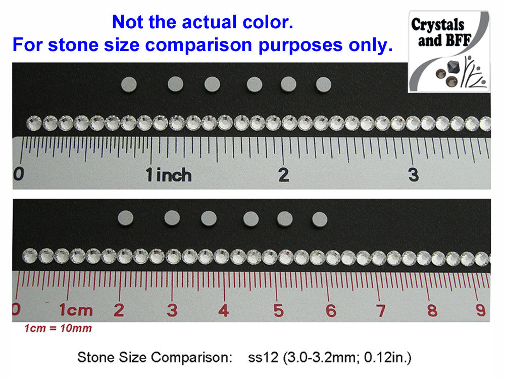 Crystal Clear 3mm Iron-On Rhinestones