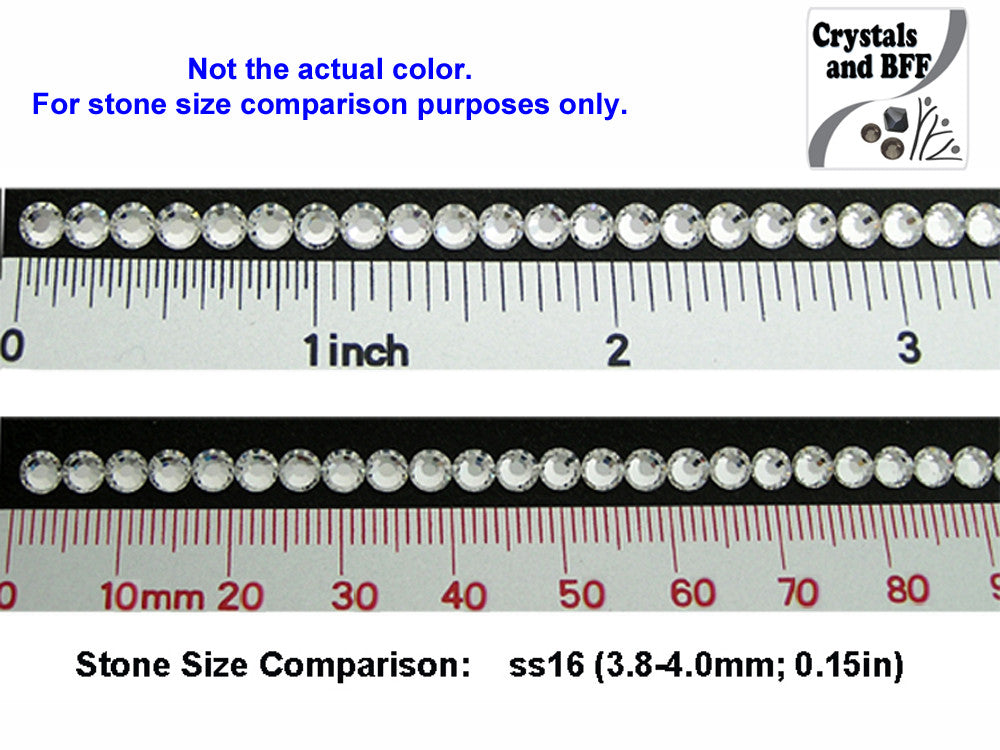 How to measure rhinestones? Stone size chart in mm, ss & pp