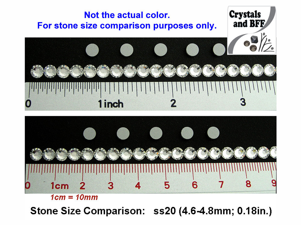 Blue Zircon Preciosa VIVA or MAXIMA Chaton Roses (Rhinestone Flatbacks) Genuine Czech Crystals, blue green color