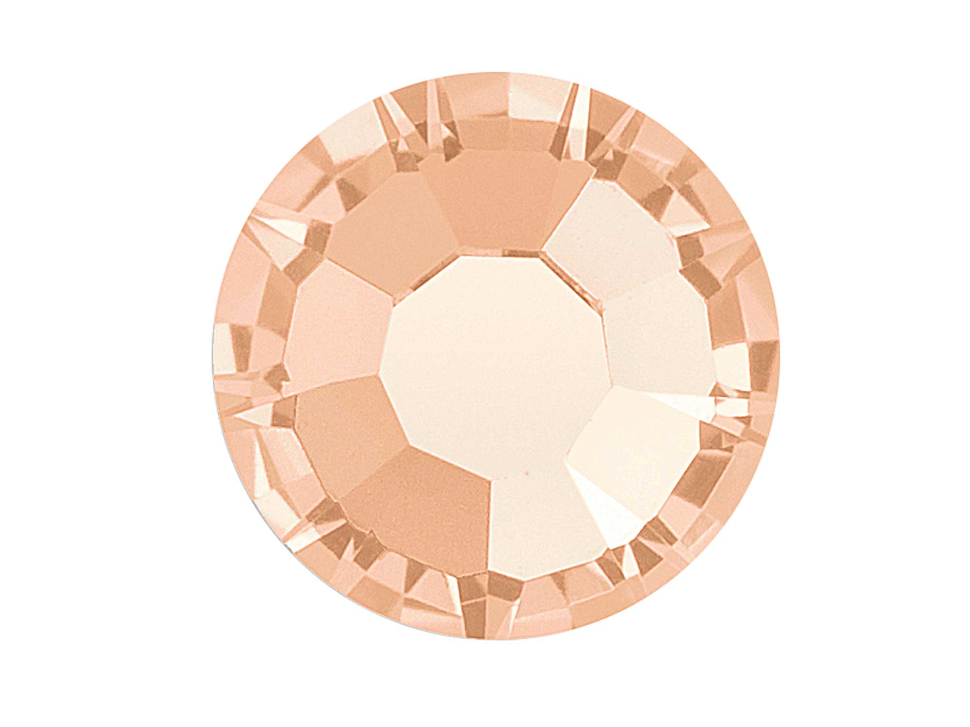Light Peach Preciosa VIVA or MAXIMA Chaton Roses (Rhinestone Flatbacks) Genuine Czech Crystals pale orange ss10 ss12 ss16 ss20 ss34