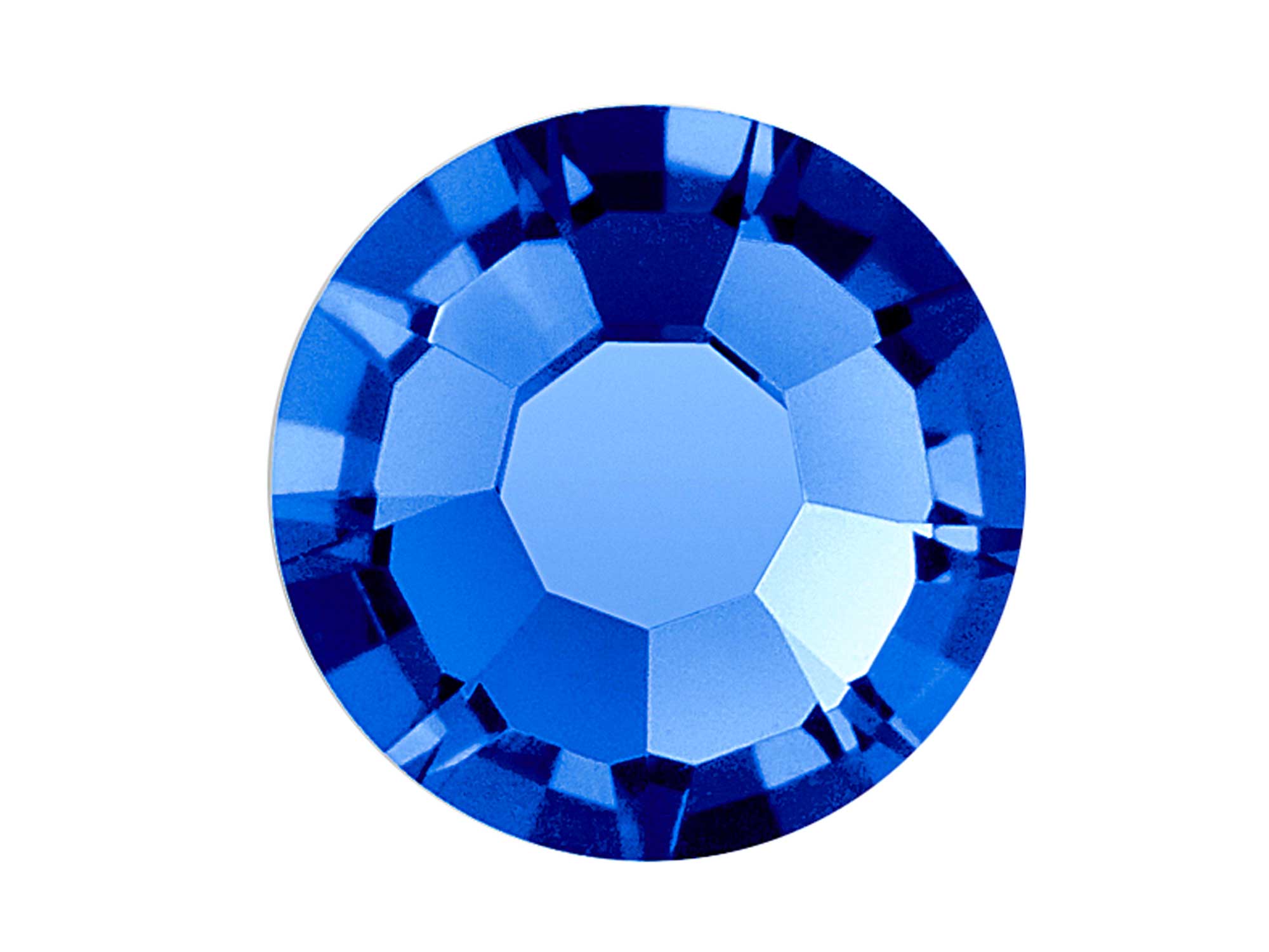 Sapphire, Preciosa VIVA or MAXIMA Chaton Roses (Rhinestone Flatbacks), Genuine Czech Crystals, blue