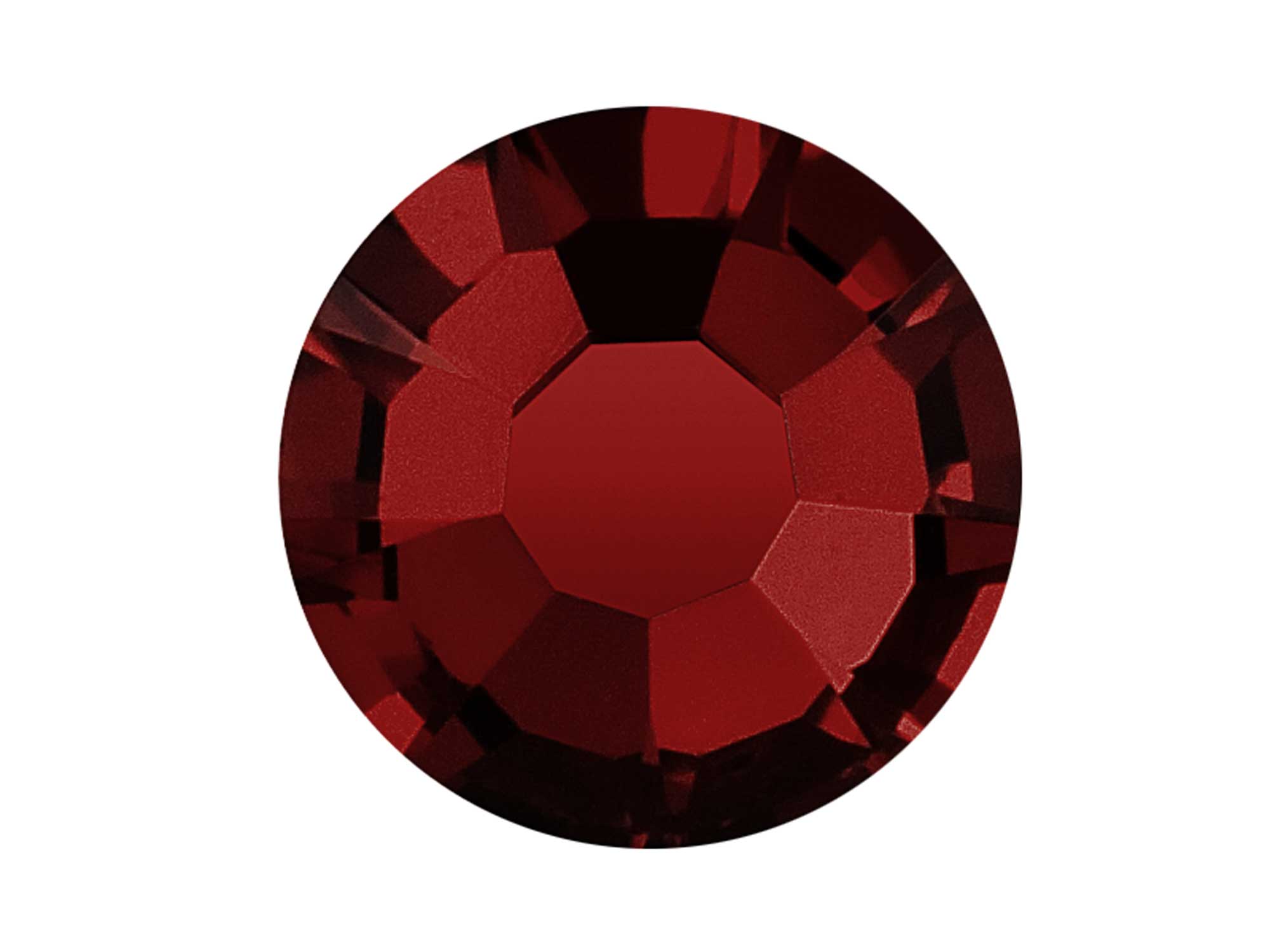 Siam Preciosa VIVA or MAXIMA Chaton Roses (Rhinestone Flatbacks) Genuine Czech Crystals dark red ss12 ss20