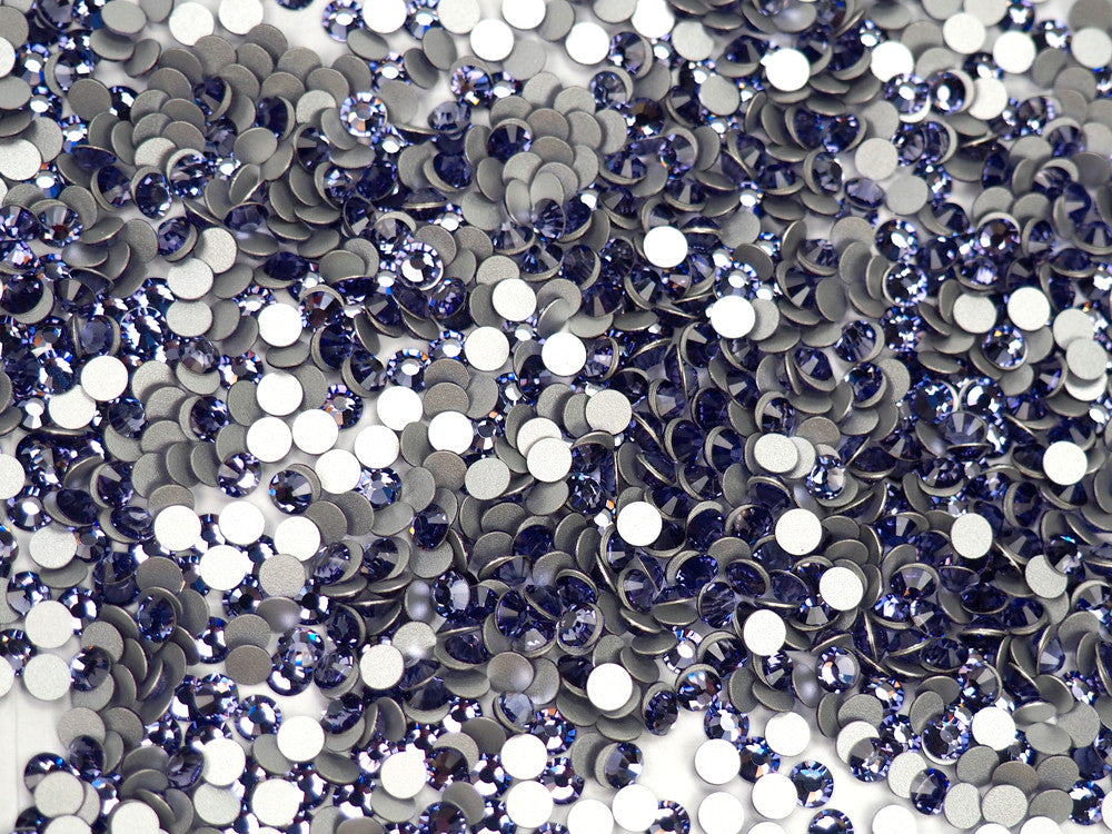 Tanzanite Preciosa VIVA or MAXIMA Chaton Roses (Rhinestone Flatbacks) Genuine Czech Crystals purple ss10 ss12 ss16 ss20 ss34