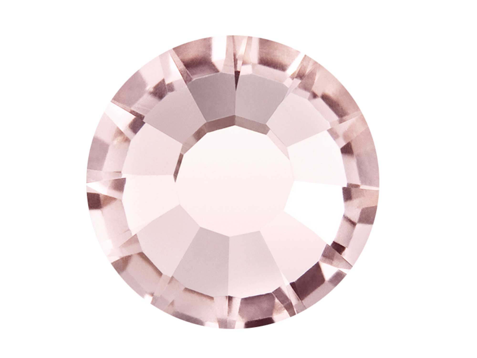 Vintage Rose Preciosa Viva Chaton Roses Article 438-11-612 (Viva12 Rhinestone Flatbacks) Genuine Czech Crystals light pink color ss12 ss16 ss20